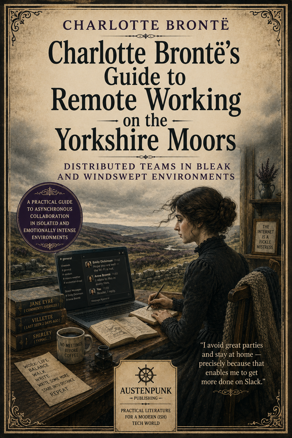 Cover of Charlotte Brontë’s Guide to Remote Working on the Yorkshire Moors