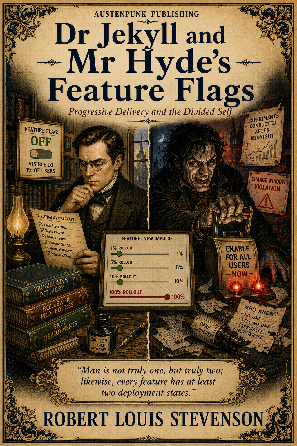 Cover of Dr Jekyll and Mr Hyde’s Feature Flags