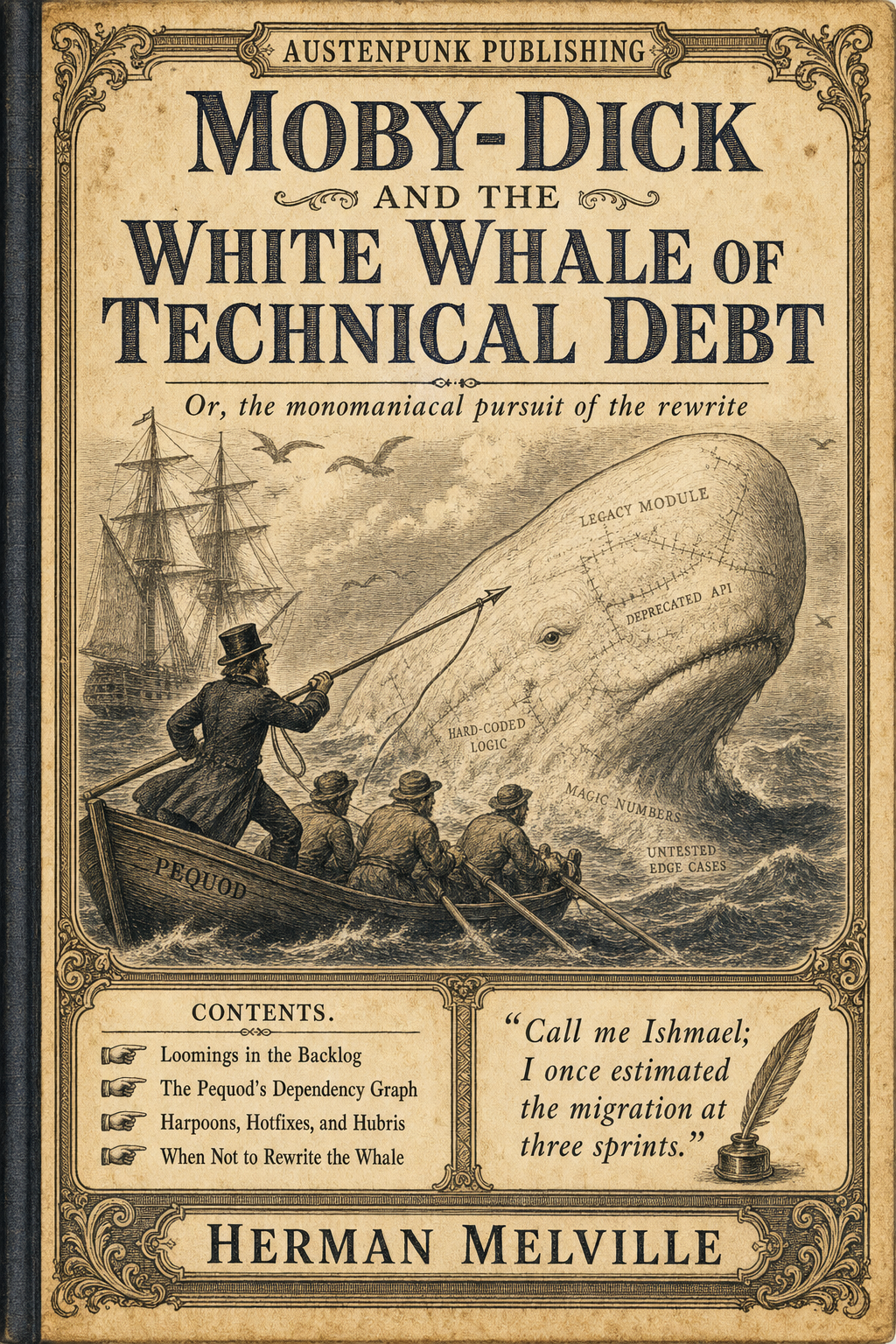 Cover of Moby-Dick and the White Whale of Technical Debt