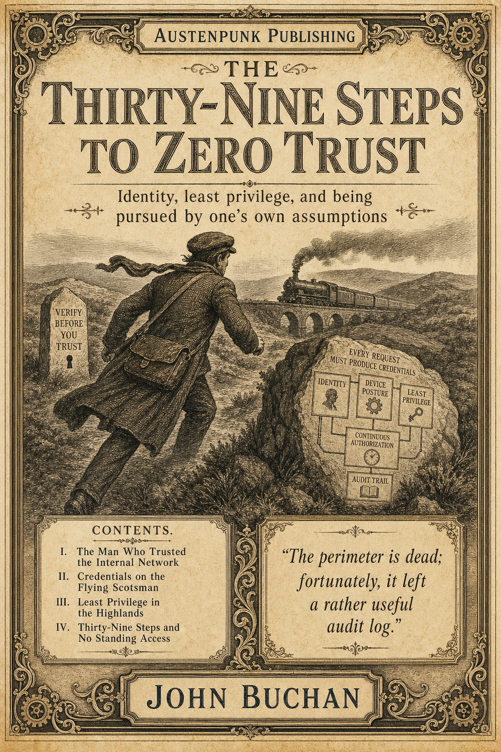Cover of The Thirty-Nine Steps to Zero Trust